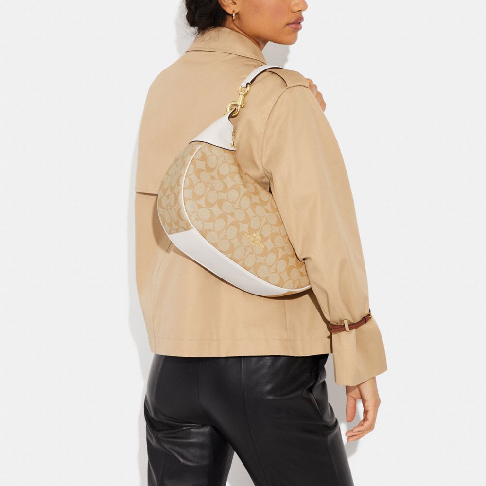 COACH®,Mara Hobo In Signature Canvas,,Detail View