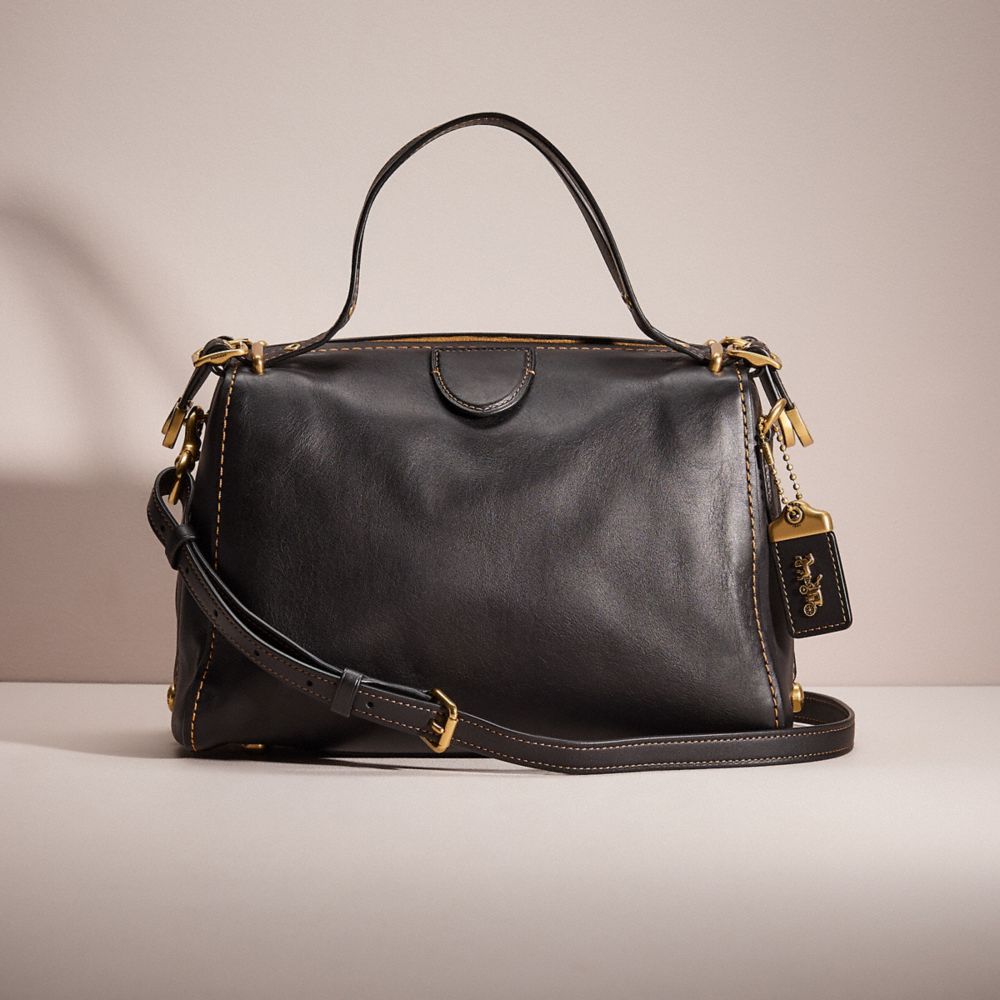 Brass Black Restored Laural Frame Bag