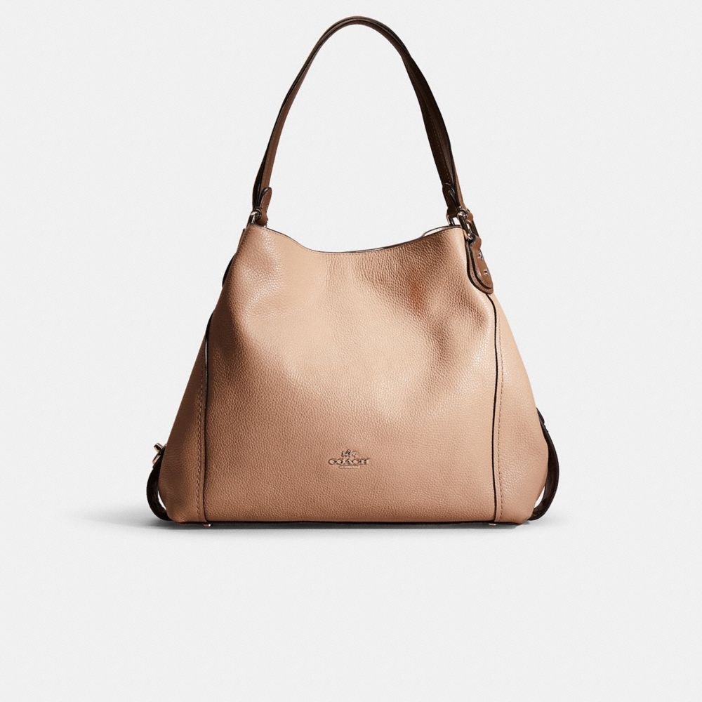 COACH Edie Shoulder Bag 31 in Refined Pebble Leather