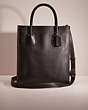 COACH®,RESTORED CASHIN CARRY TOTE,Signature Coated Canvas,Large,Brass/Black,Front View
