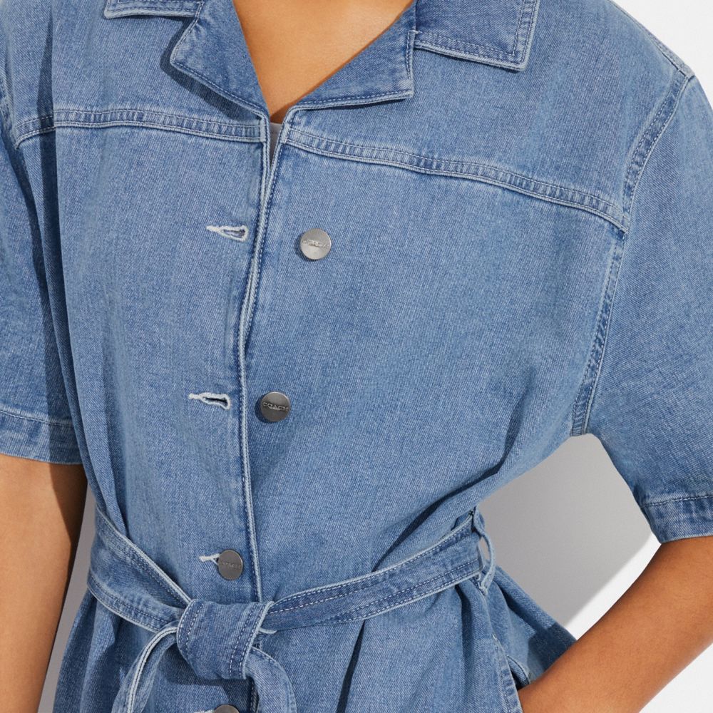 Coach on sale denim dress