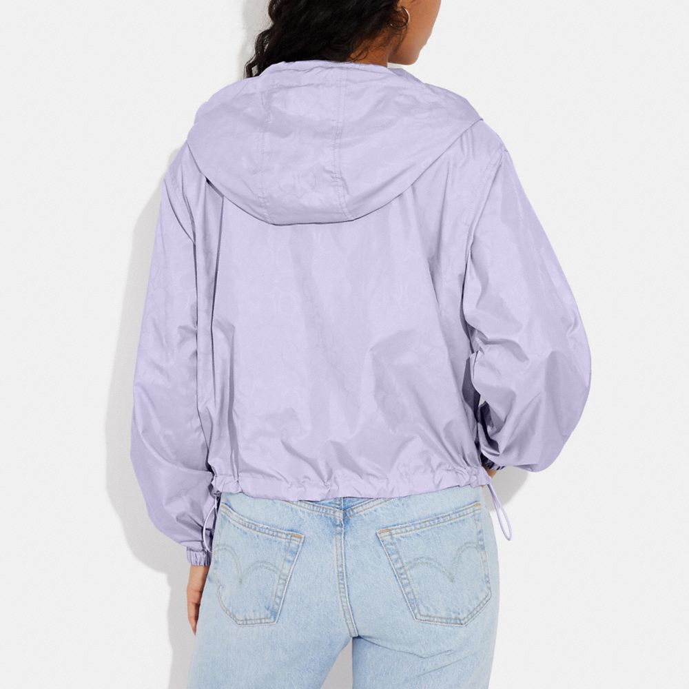 Purple Brand Reversible Monogram Coaches Jacket