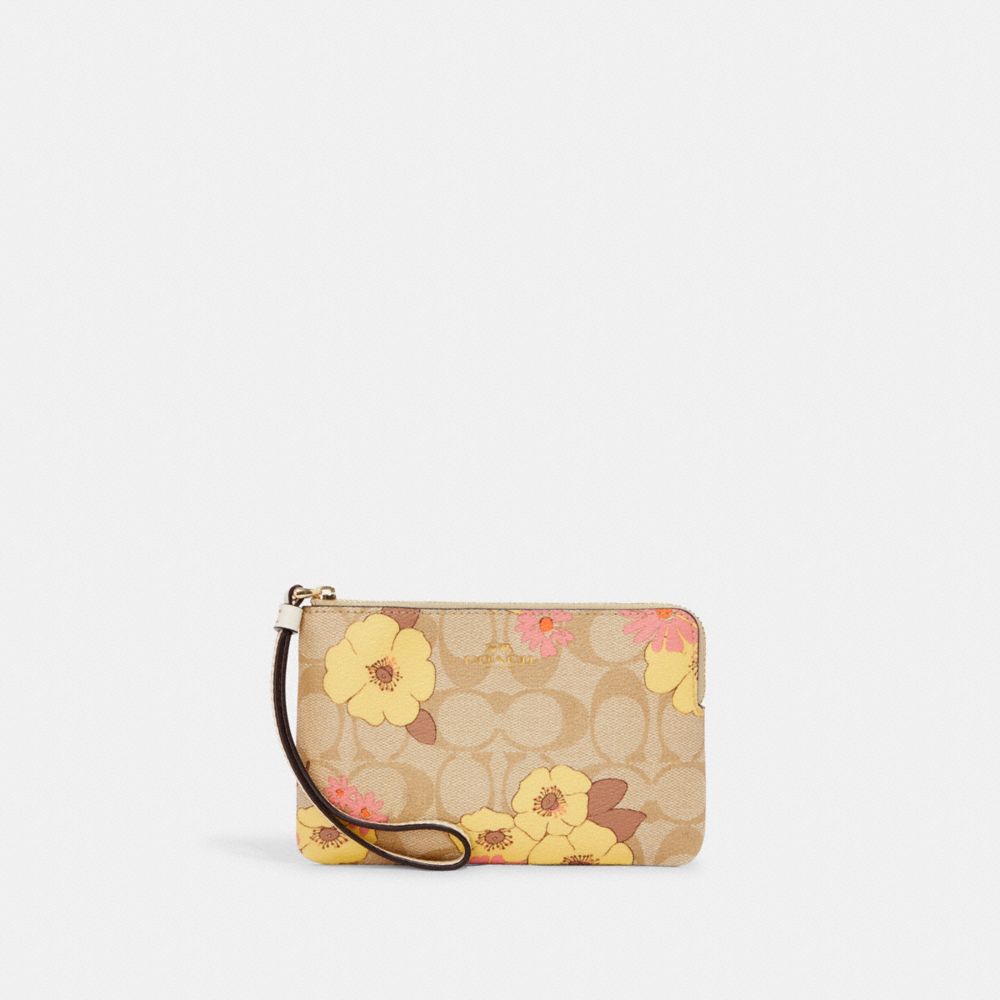 Coach Outlet Accordion Card Case with Floral Cluster Print - Multi - One Size