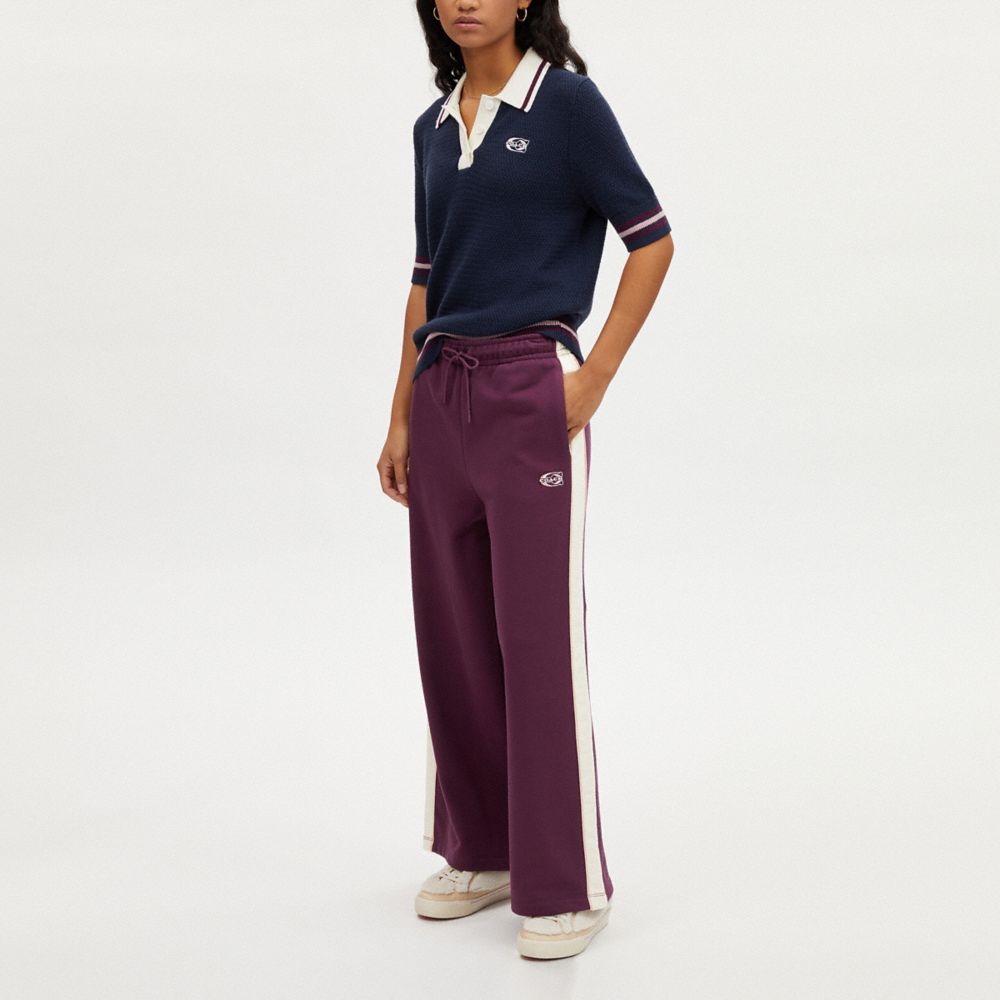 COACH®,TRACK PANTS,Beet,Scale View