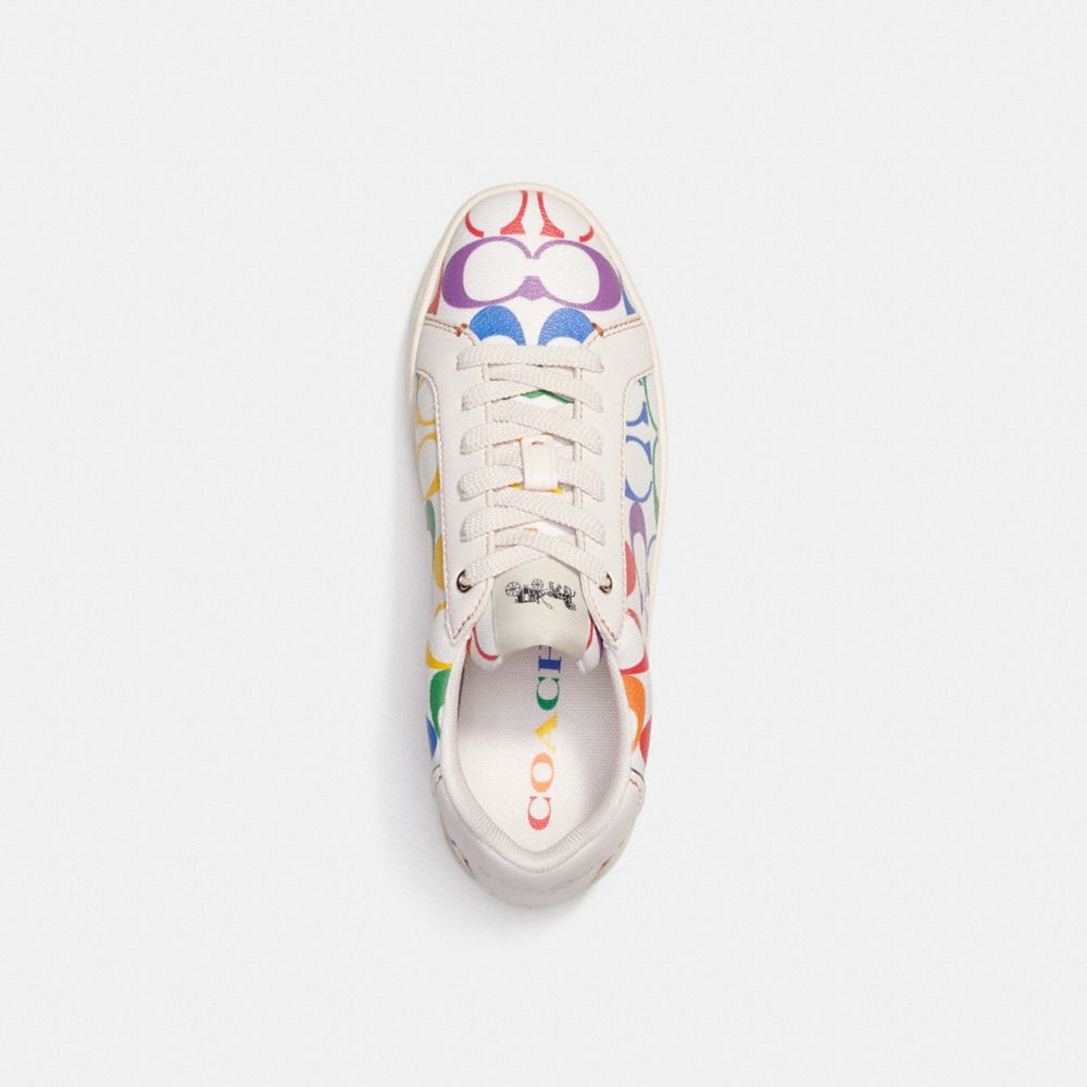 Rainbow signature coach shoes hot sale