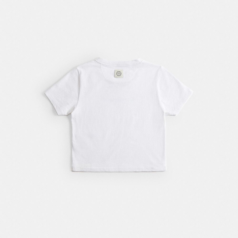 COACH®,Cropped T Shirt With Coachtopia Logo,,Back View