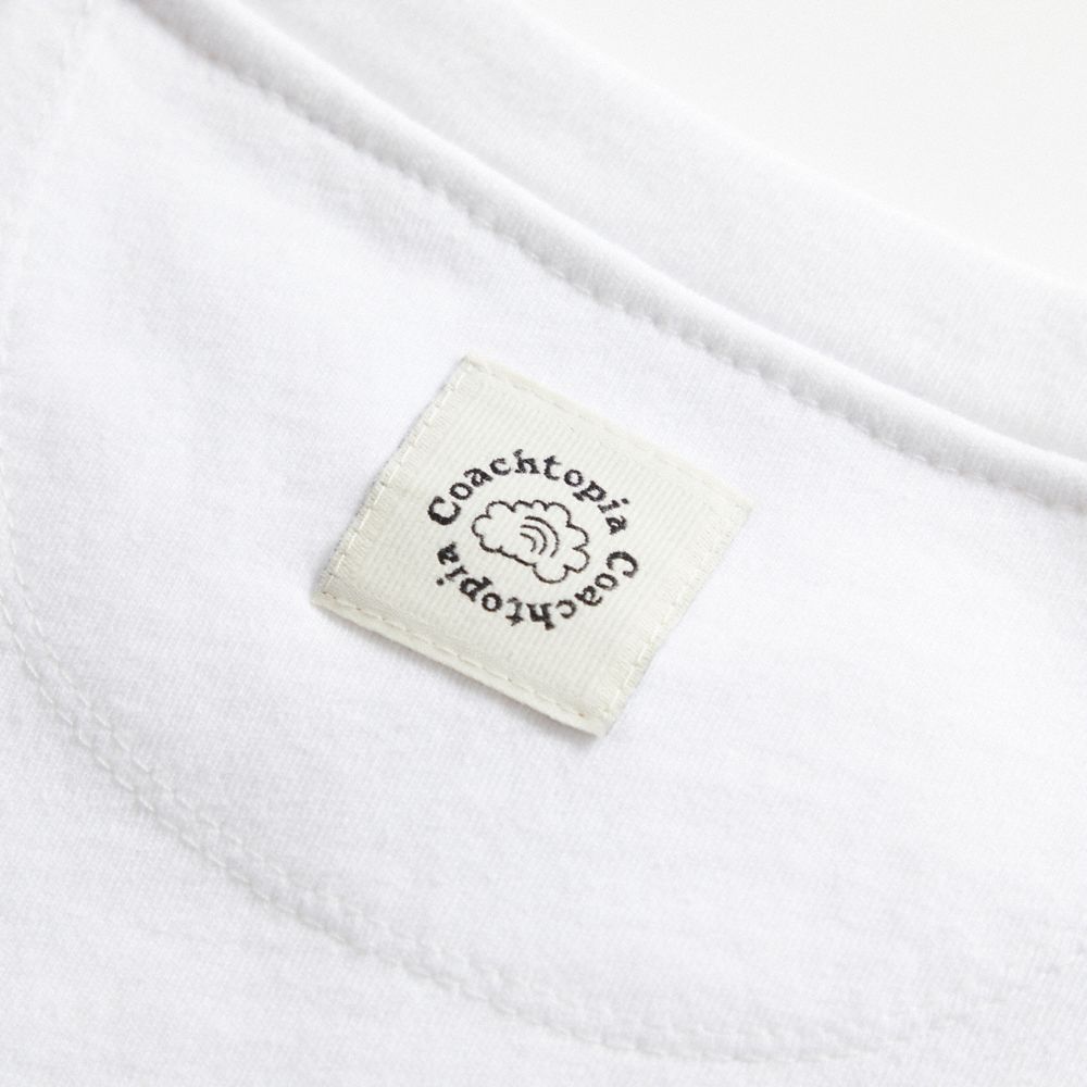 COACH®,Cropped T Shirt With Coachtopia Logo,,Detail View