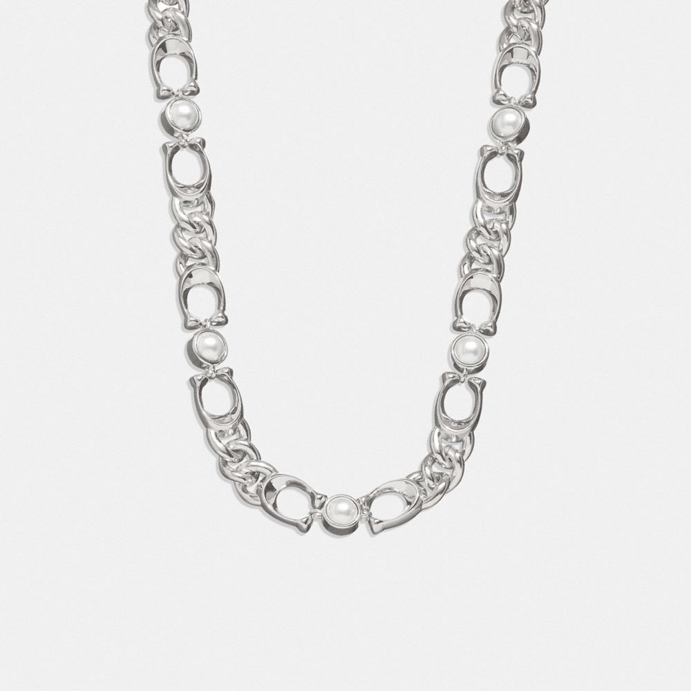 COACH®,シグネチャー カーブ チェーン ネックレス,ネックレス,