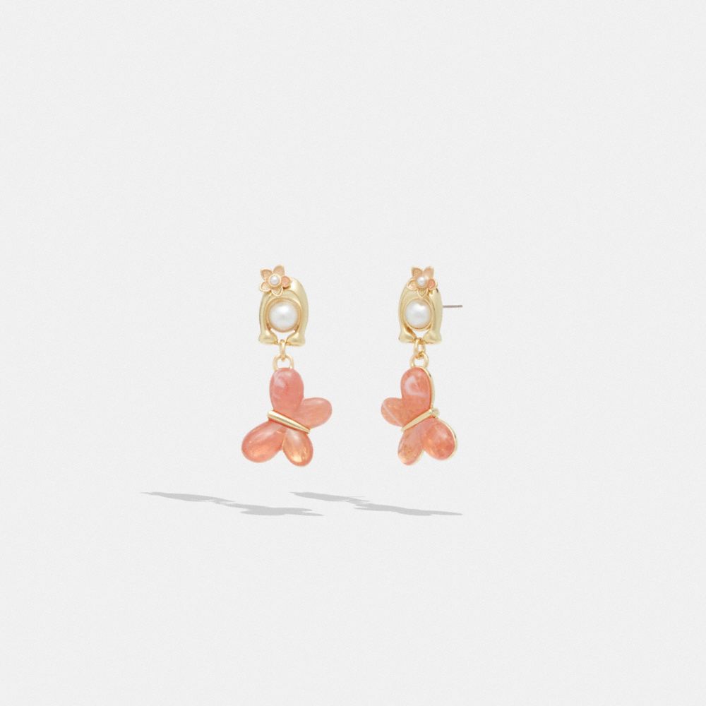 Signature Butterfly Drop Earrings