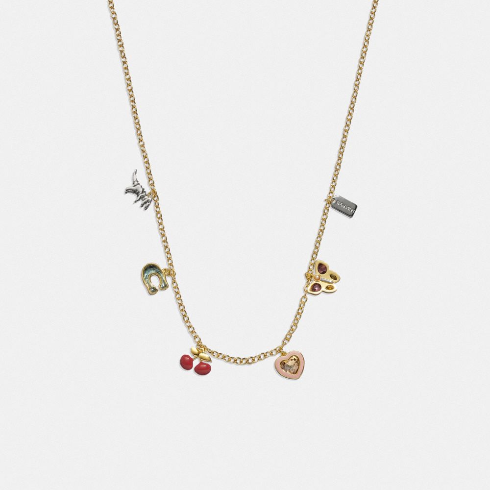 Coach charm necklace sale