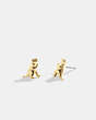 COACH®,REXY STUD EARRINGS,Gold,Front View