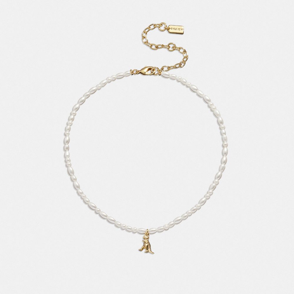 Coach pearl discount necklace