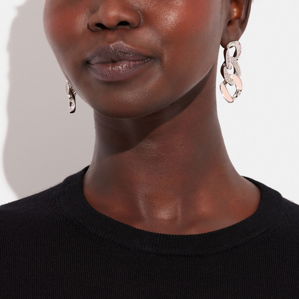 Pendants D’oreilles à Maillons En émail Matelassé Signature