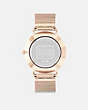 COACH®,PERRY WATCH, 36MM,Rose Gold,Back View
