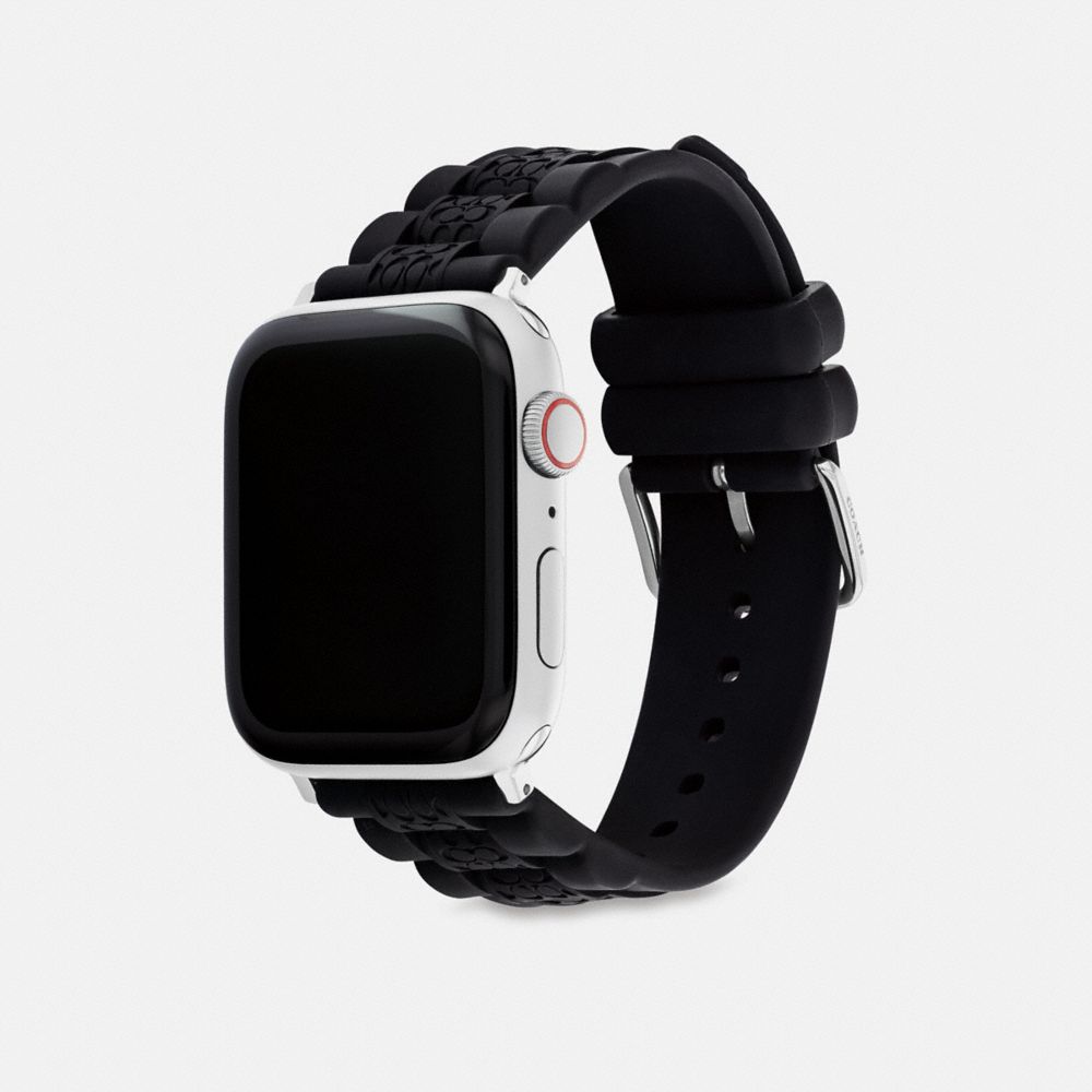 COACH®,APPLE WATCH® ストラップ・38MM/40MM,腕時計,ﾌﾞﾗｯｸ