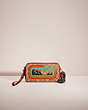 COACH®,UPCRAFTED KIRA CROSSBODY IN COLORBLOCK SIGNATURE CANVAS,Signature Coated Canvas,Mini,Brass/Tan/Rust,Front View