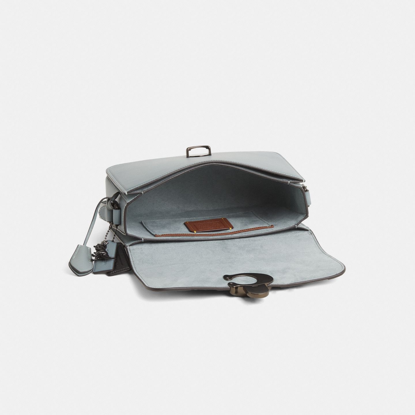 Женская сумка Coach Custom Studio Shoulder, цвет: Шалфейный / Оловянный — фото 3