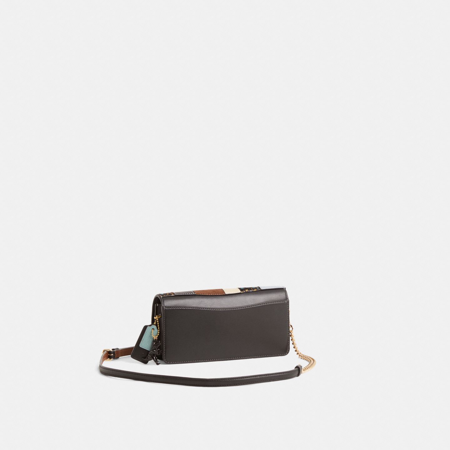 Женский кошелёк Coach Custom Evie Long Wallet With Chain, цвет: Латунный / Чёрный — фото 2