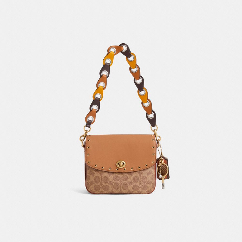 COACH®,Custom Cassie Crossbody Bag 19 In Signature Canvas,,Front View