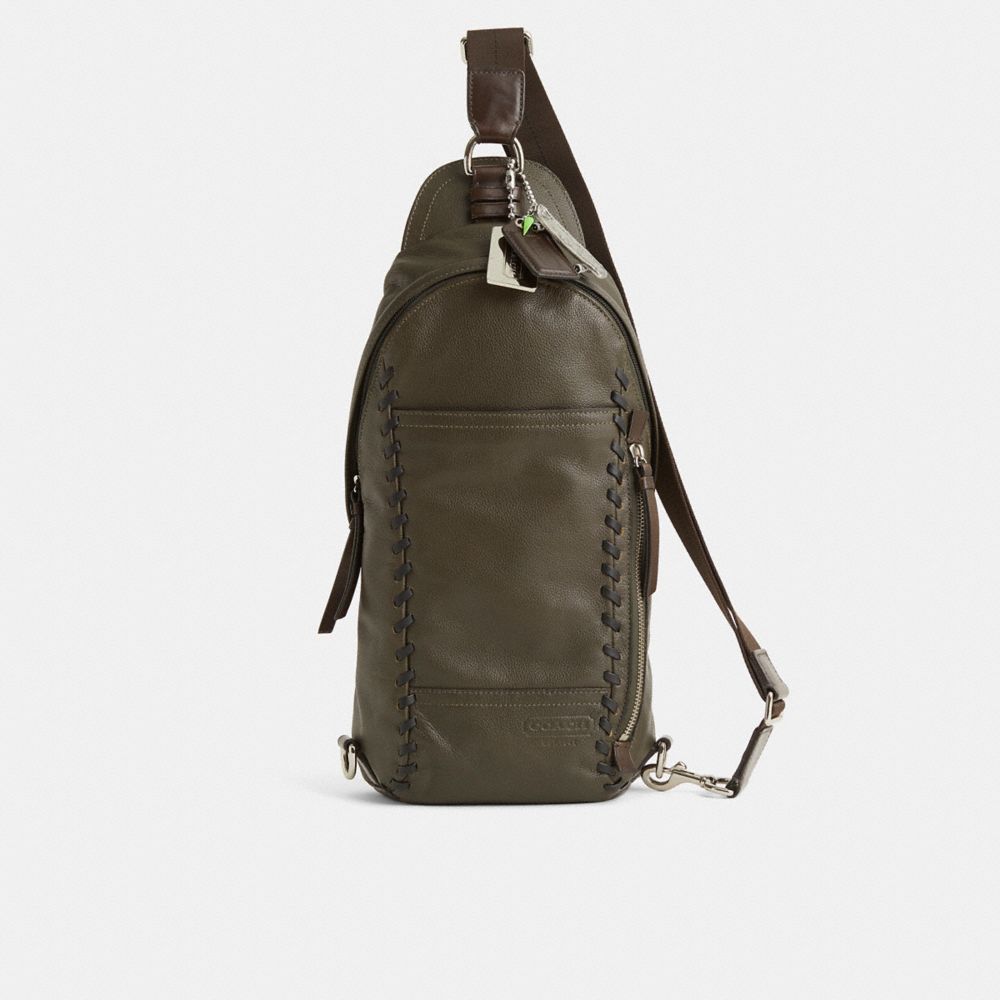 バッグ COACH Thompson Leather Sling Bag Cross Custom Thompson Convertible Sling Pack | COACH®