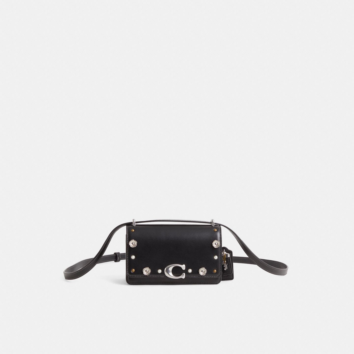 Женская сумка Coach Custom Bandit Crossbody, цвет: Серебряный / Чёрный — фото 1