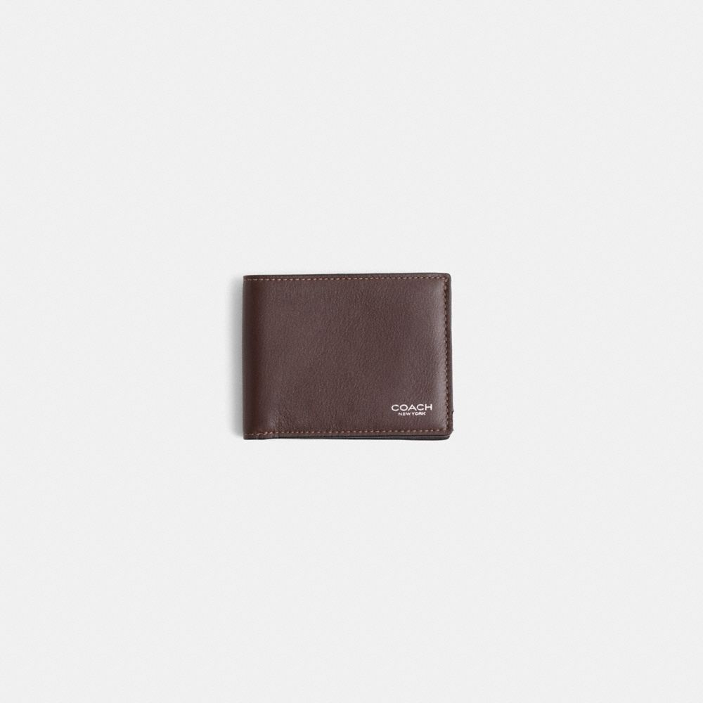 COACH®,Restored Slim Billfold Wallet,,Front View