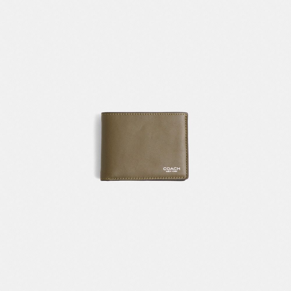 COACH®,Restored Slim Billfold Wallet,,Front View