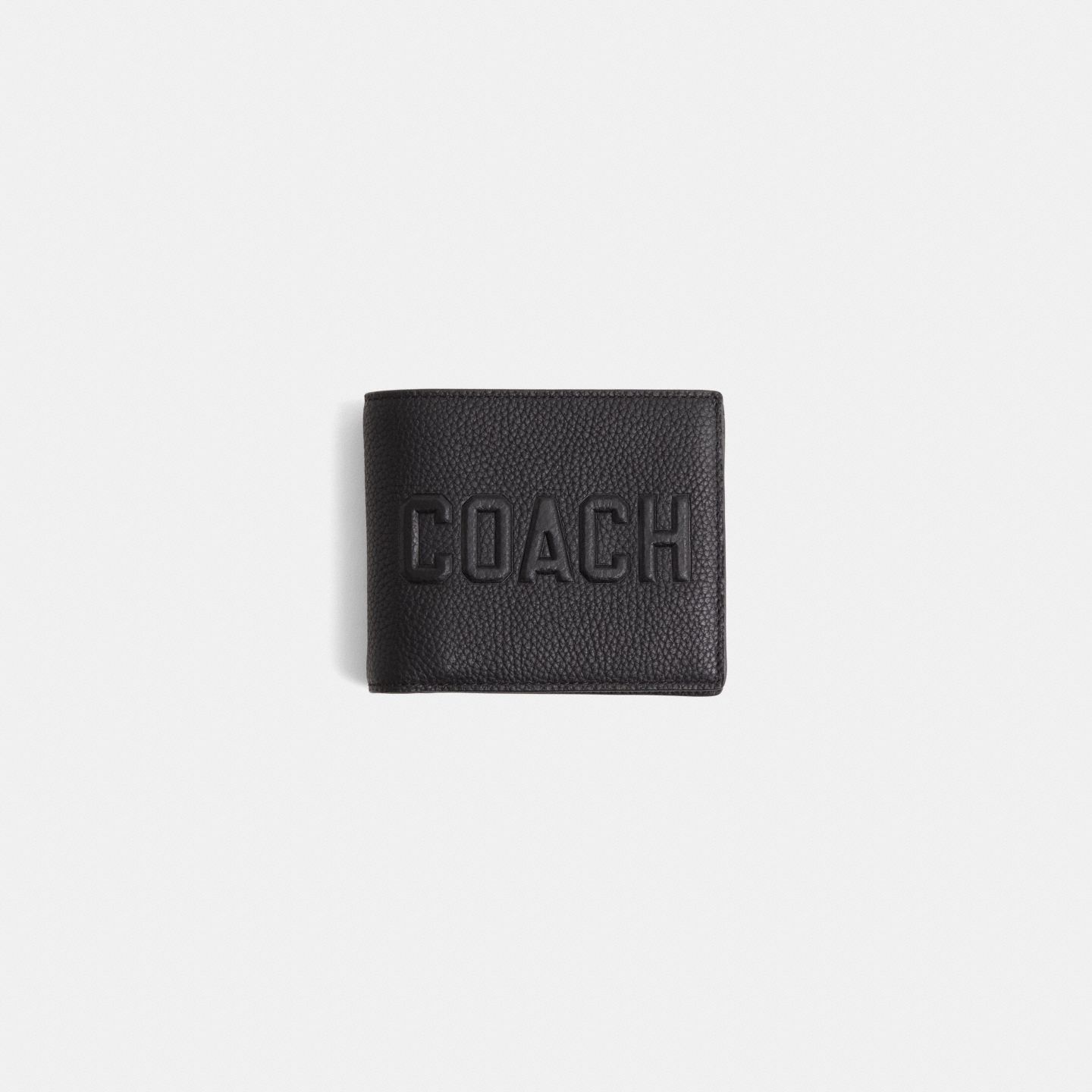Мужской кошелёк Coach Restored 3-In-1 Wallet With Coach Graphic, цвет: Чёрный — фото 1