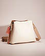 COACH®,UPCRAFTED WILLOW SHOULDER BAG IN COLORBLOCK,Polished Pebble Leather,Medium,Brass/Chalk Multi,Angle View