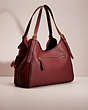 COACH®,UPCRAFTED LORI SHOULDER BAG WITH SNAKESKIN DETAIL,Snakeskin Leather,Large,Brass/Wine,Angle View