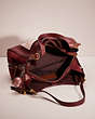COACH®,UPCRAFTED LORI SHOULDER BAG WITH SNAKESKIN DETAIL,Snakeskin Leather,Large,Brass/Wine,Inside View,Top View