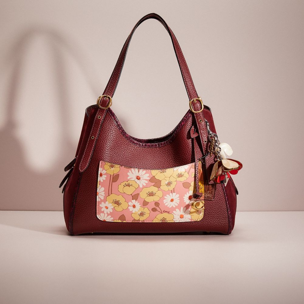 COACH Upcrafted Lori Shoulder Bag With Snakeskin Detail COACH