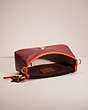 COACH®,UPCRAFTED SOFT TABBY SHOULDER BAG,Smooth Leather,Small,Brass/Deep Berry Multi,Inside View,Top View