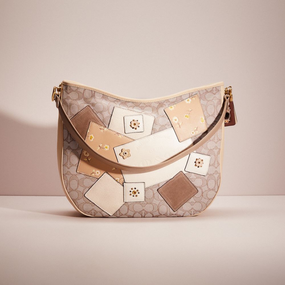 Shop COACH Soft Tabby Signature Monogram Jacquard Shoulder Bag