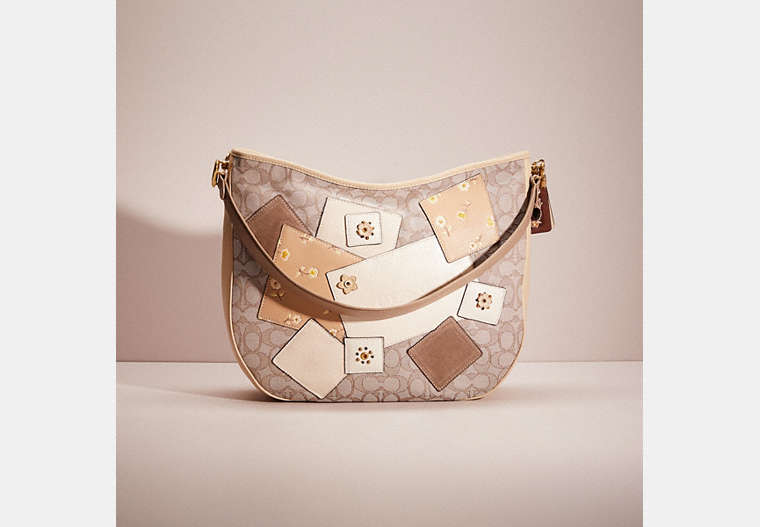 Upcrafted Soft Tabby Hobo In Signature Jacquard