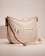 COACH®,UPCRAFTED SOFT TABBY HOBO IN SIGNATURE JACQUARD,Signature Jacquard,Medium,Brass/Stone Ivory,Angle View