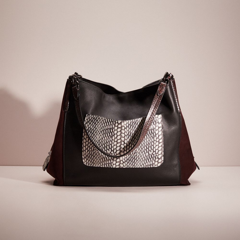 Upcrafted Dalton 31 In Colorblock With Snakeskin Detail COACH