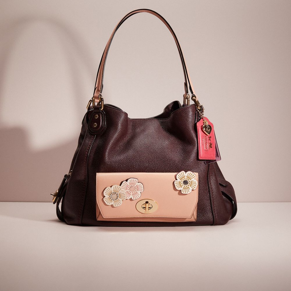 Coach edie cheap 31 rose print