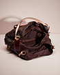 COACH®,UPCRAFTED EDIE SHOULDER BAG 31,Polished Pebble Leather,Large,Light Gold/Oxblood,Inside View,Top View