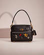 COACH®,UPCRAFTED TATE CARRYALL,Glovetanned Leather,Small,Brass/Black,Front View