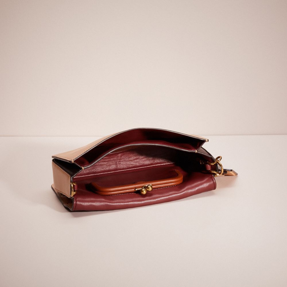 Dinky in signature leather coach hot sale