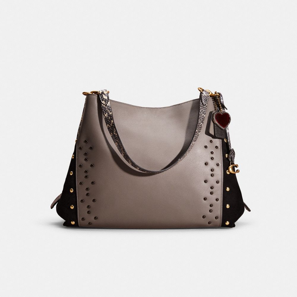 Upcrafted Dalton 31 In Colorblock With Snakeskin Detail COACH