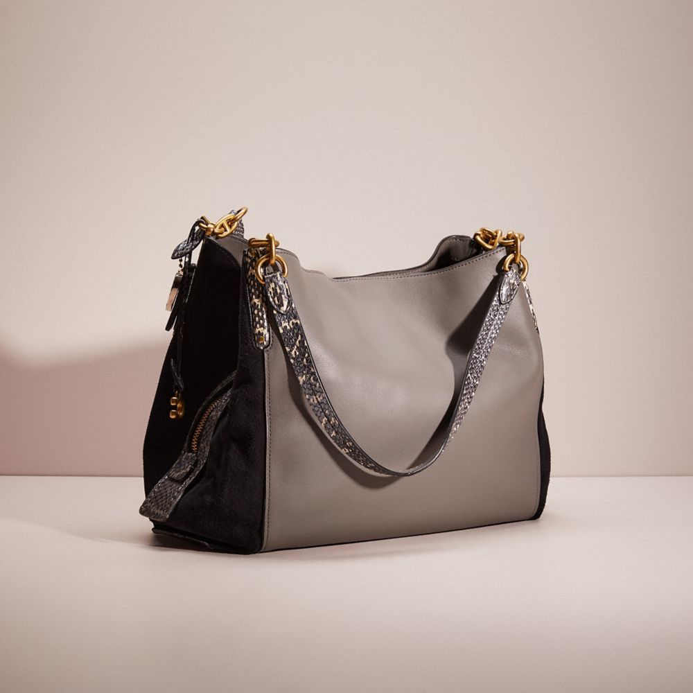 Upcrafted Dalton 31 In Colorblock With Snakeskin Detail COACH