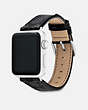 COACH®,APPLE WATCH® STRAP, 38MM AND 40MM,Graphite,Angle View