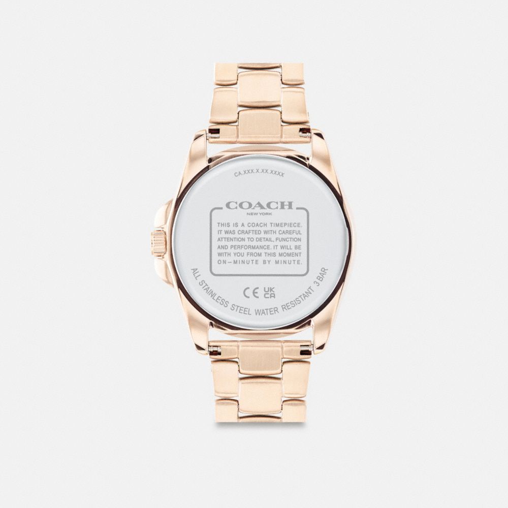 COACH®,Greyson Watch, 36 Mm,,Back View