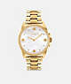 COACH®,GREYSON WATCH, 36MM,Gold,Front View