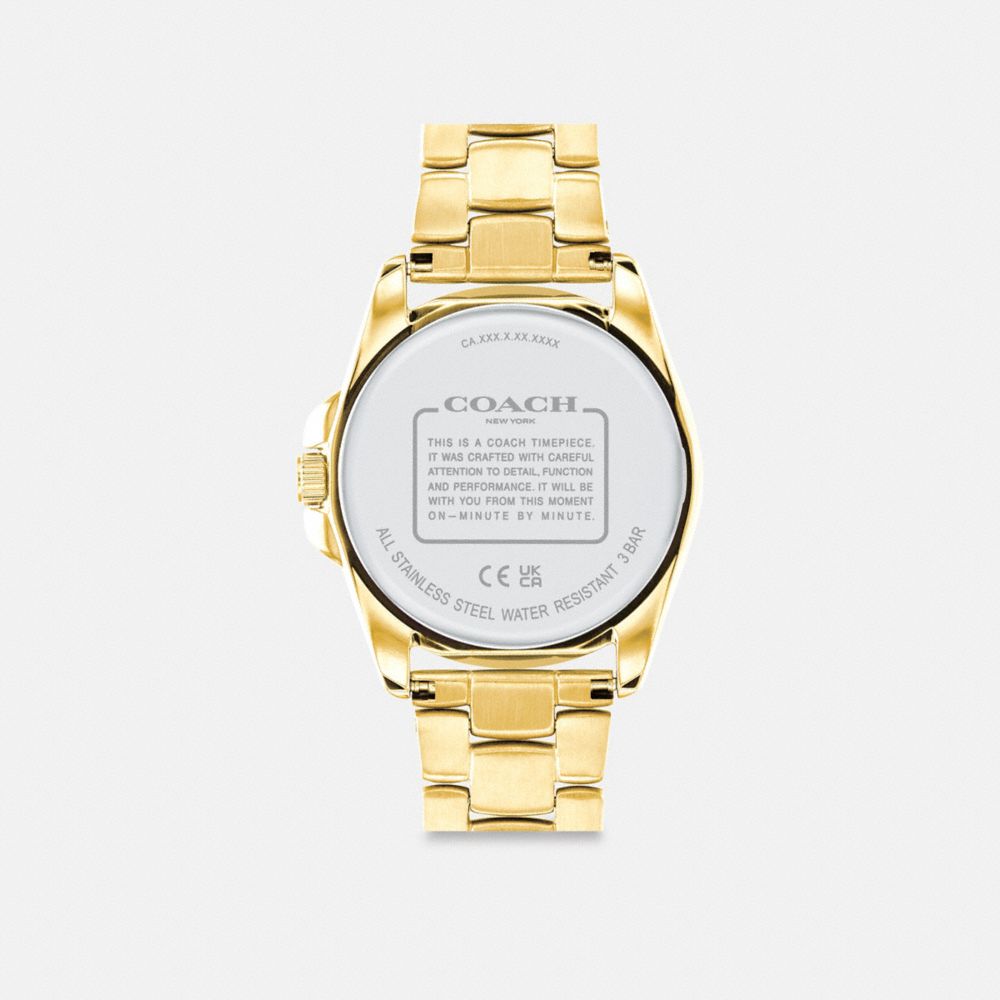 COACH®,Greyson Watch, 36 Mm,,Back View