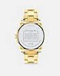 COACH®,GREYSON WATCH, 36MM,Gold,Back View