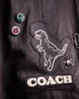 COACH®,UPCRAFTED LEATHER RACER JACKET,Leather,Black,Scale View