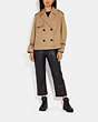 COACH®,RELAXED SHORT TRENCH COAT,Classic Khaki,Scale View